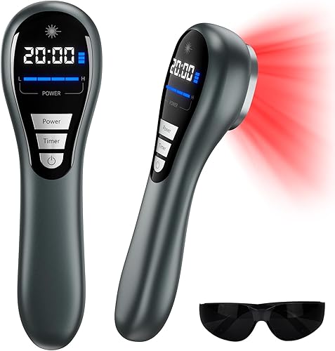 Terapia de luz roja para el cuerpo, dispositivos de terapia de luz infrarroja cercana para aliviar el dolor articular y muscular, 14 x 650 nm + 3 x