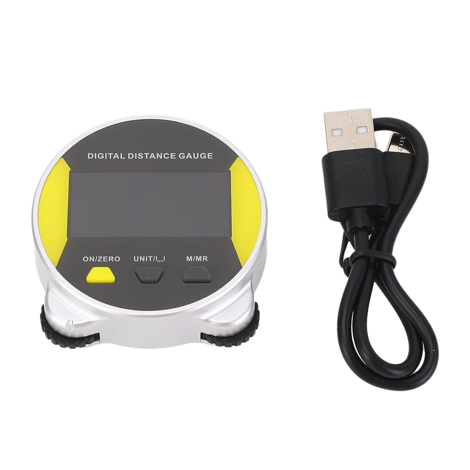 Cinta Métrica Electrónica con Pantalla, Herramienta de Medición Pequeña Y Precisa, Regla Enrollable para Superficies Planas, Diámetros Y Curvas, Amarillo