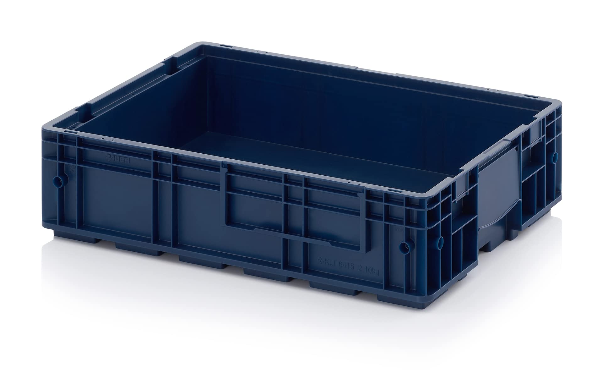 4 contenedores R-KLT 60 x 40 x 14,7 * Portaequipajes de carga pequeña azul 60 x 40 x 15 Eurocontenedor industrial KLT 6415