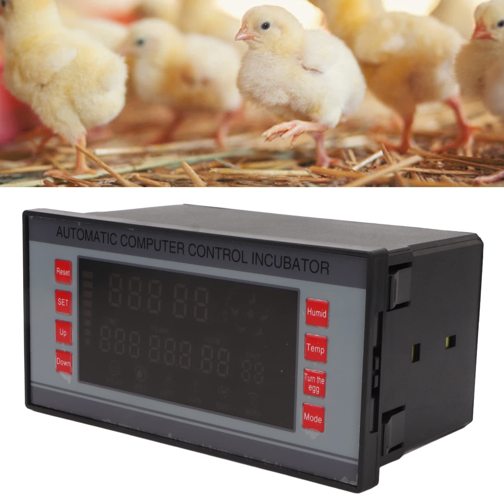 Jeanoko Automatyczny Regulator Temperatury Inkubatora, 7 Kanałów