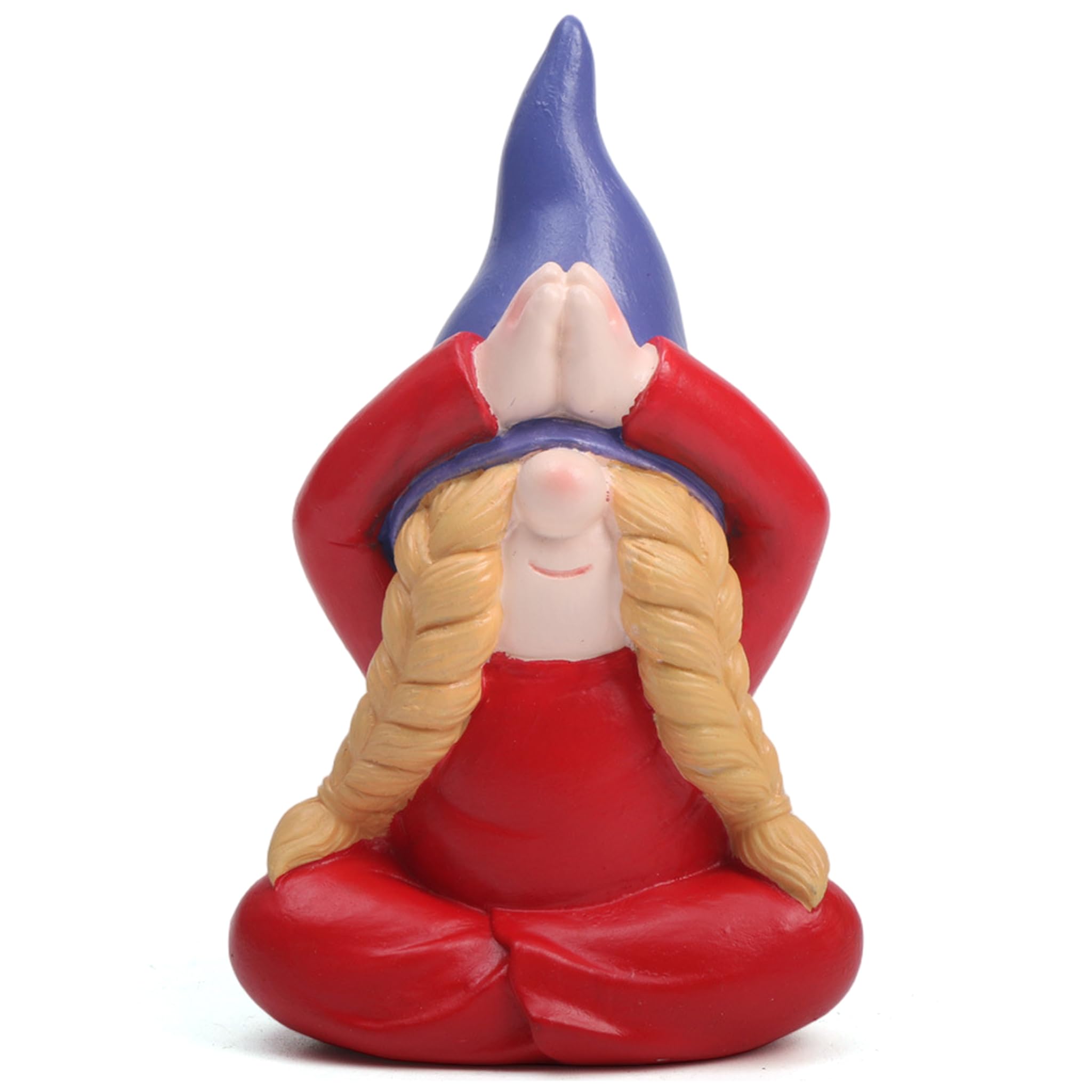 Garden Gnome Statue Yoga Pose Cute Resin Gnome Garden Statue Decor for Patio, Lawn & Home, Style 3