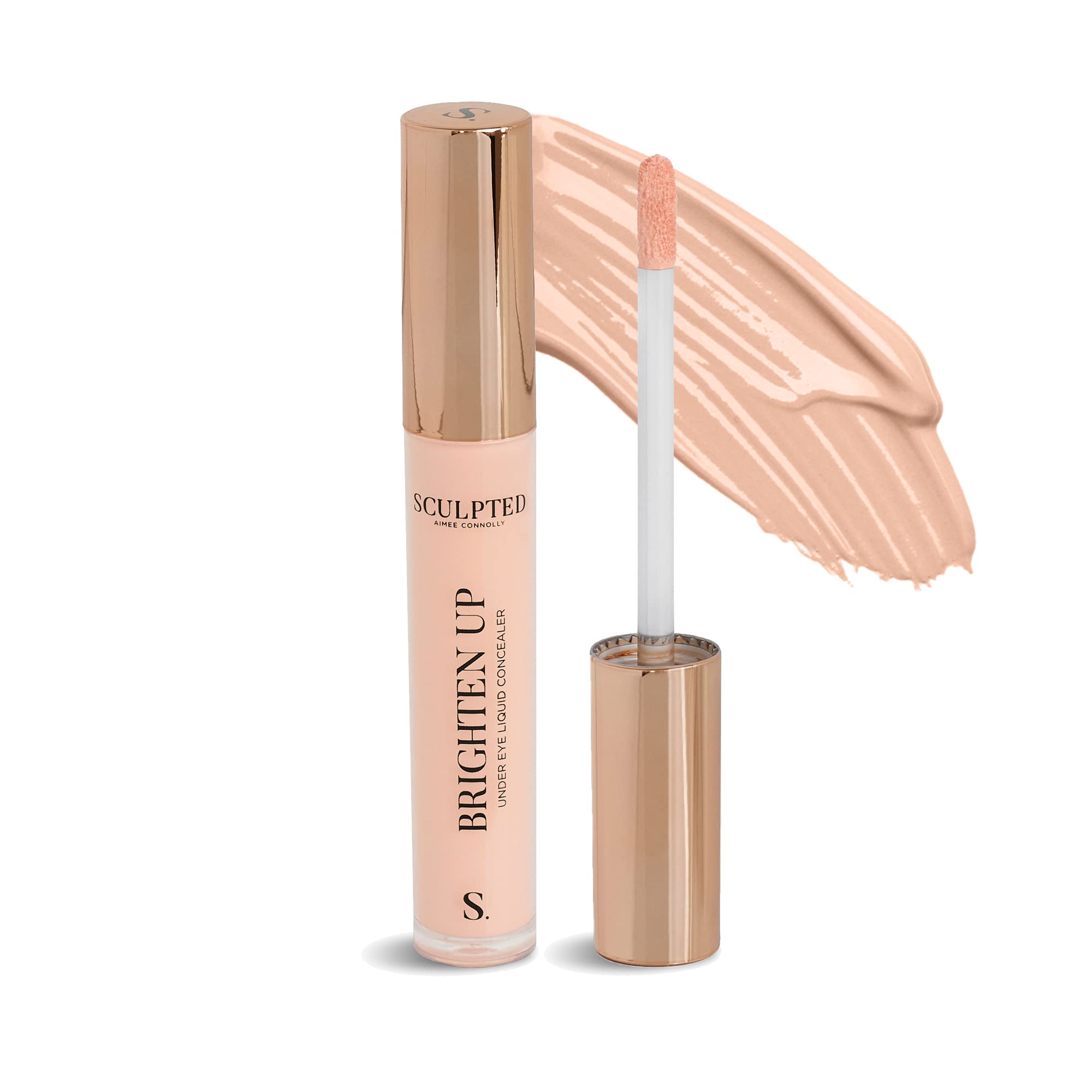 Brighten Up Under Eye Concealer from Sculpted by Aimee (Biscuit) - 5ml Light Coverage Mineral Liquid Makeup Concealer for Hydrating Delicate Skin & Dark Circles with Niacinamide and Hyaluronic Acid