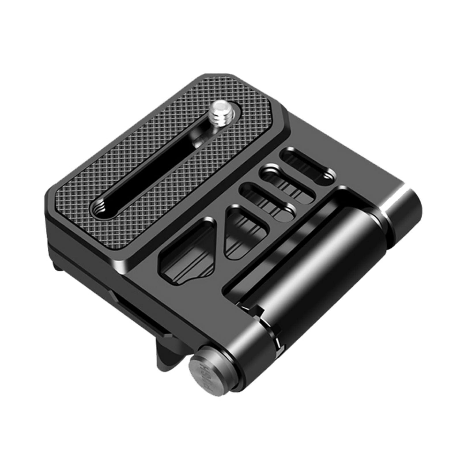 Versatile macchina fotografica in alluminio a forma di L piastra a sgancio rapido stabilizzatori stabilizzatori design pieghevole per portabilità leggero