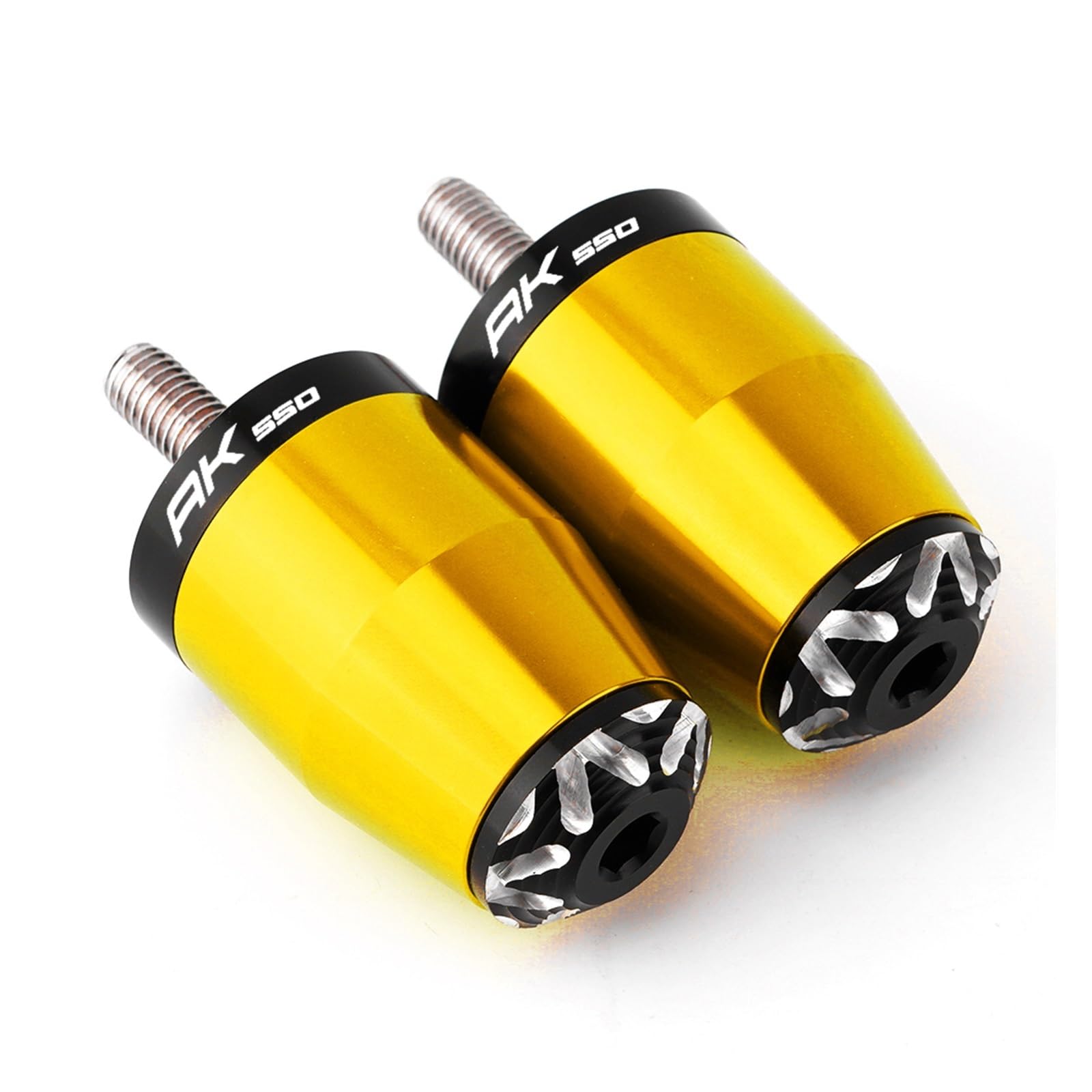 Per KYMCO AK 550 AK550 2017 2019 2020 2018 Moto Manopole Manubrio Bar Ends tappi oro Anti Vibrazione Estremità Del Manubrio