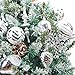 Homde Christmas Balls Ornaments 77ct Includes Santa Claus Snowflakes for Xmas Tree Shatterproof Christmas Tree Decorations with Hanging Rope (Silver)