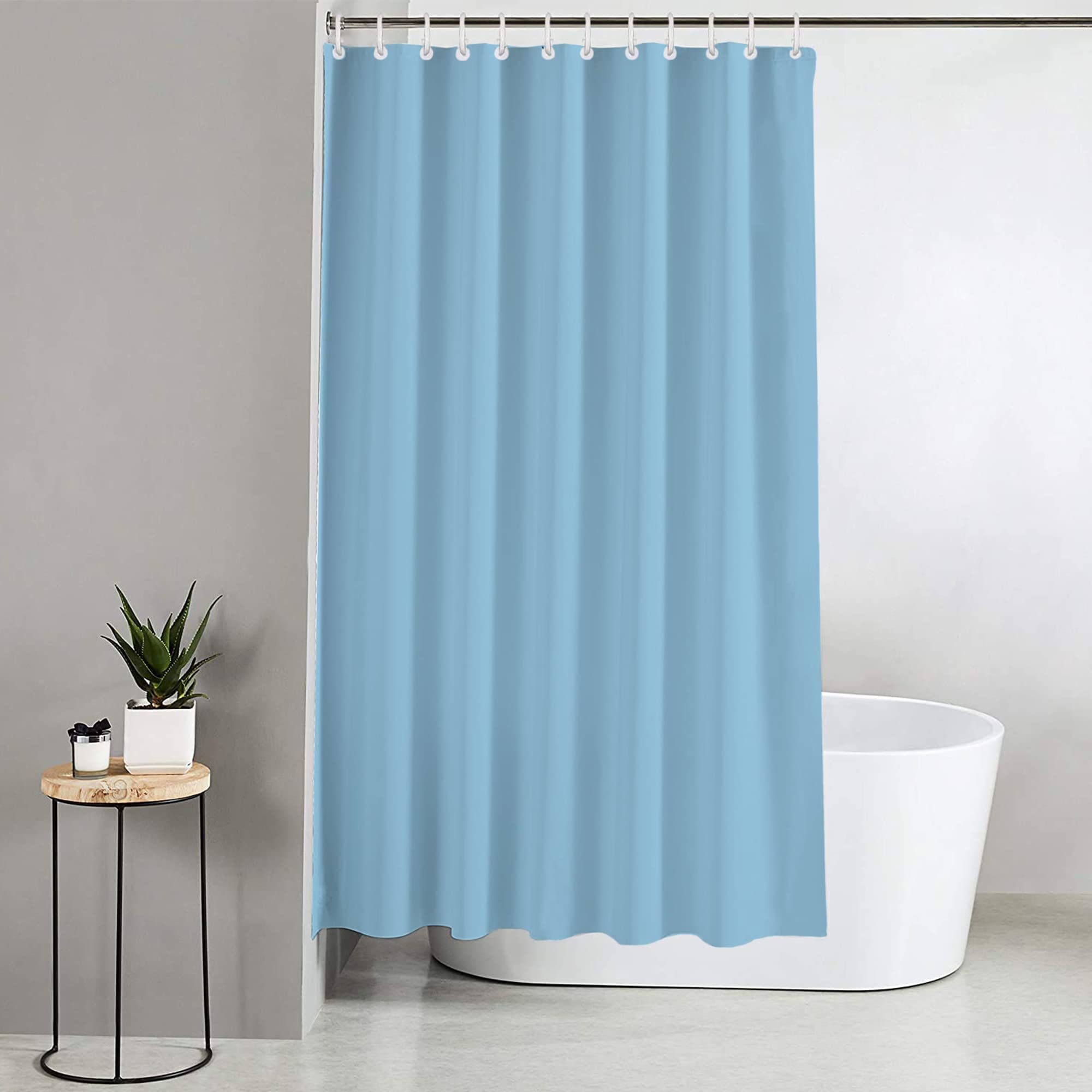 Blue Canyon Plain Shower Curtains, Sky Blue, W 70.9" x L 70.9" (1 Panels)