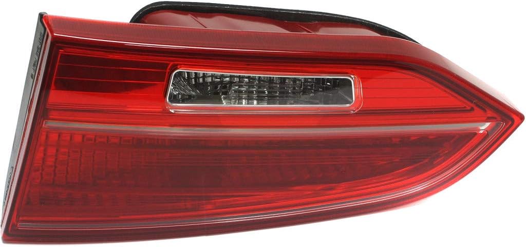 CarLights360 For Hyundai Santa Fe Tail Light 2013 2014 2015 2016 Driver Side | Inner Rear CAPA Certified w/Bulbs HY2802120 | 92405-4Z000 ;SPORT