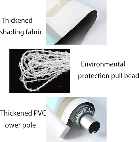 Miniatura 4 de STRMAX Persianas enrollables opacas persianas de delfín para ventanas con aislamiento térmico impermeable para paneles de cortina de interiores y