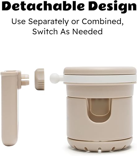 Miniatura 7 de Lusinus Taza para cochecito y soporte para teléfono compatible con YOYO  3 en 1 doble taza y organizador de teléfono con abrazadera giratoria de 360