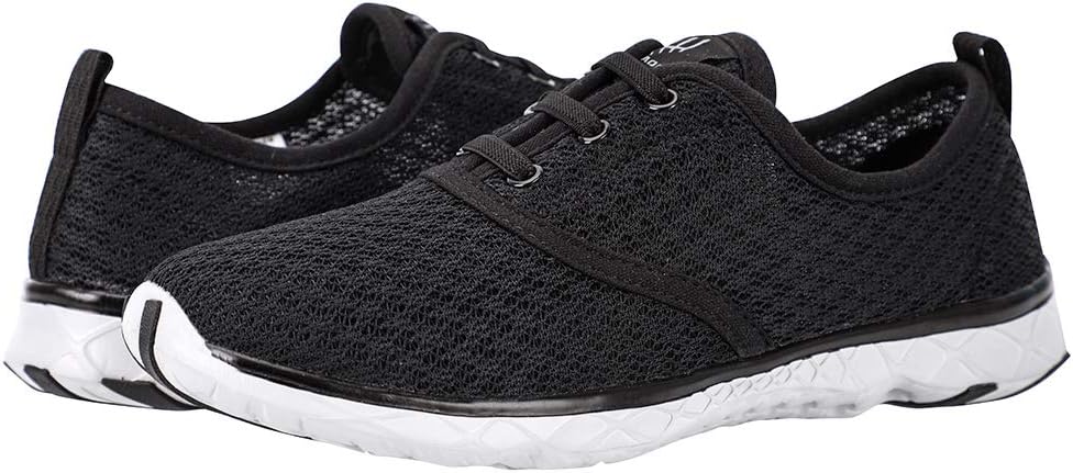 ALEADER Men's Quick Drying Aqua Water Shoes 11 Black (Stylish)