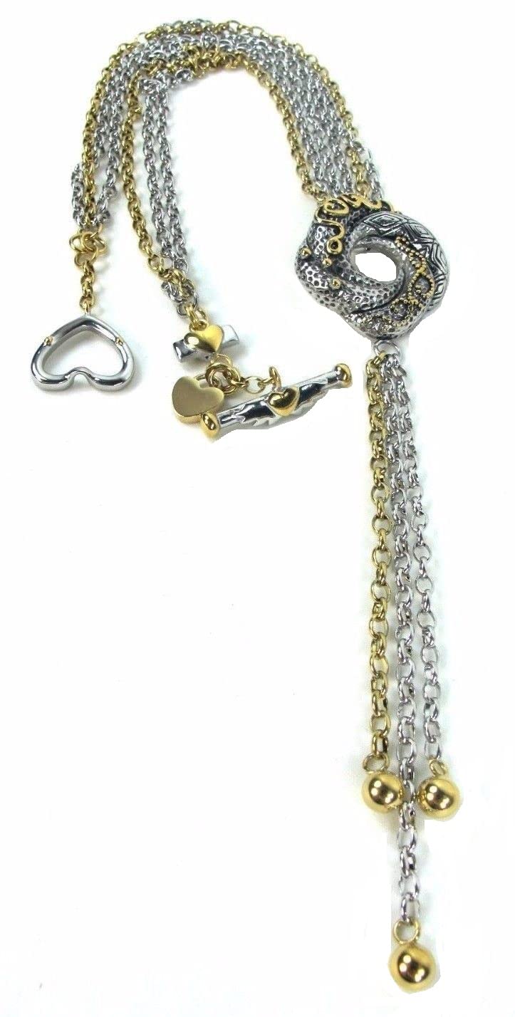 thecostumebase 007 Collar argelino Loveknot Vesper Lynd Casino Royale Accesorios nudo de amor, metálico, talla única, acero inoxidable