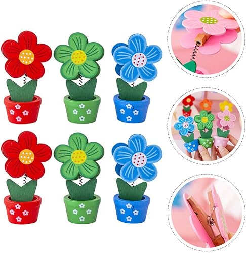 Miniatura 6 de STOBOK Soporte de fotos con base de madera, soporte para fotos, mesa, nombre, número, soporte de escritorio, notas de imagen, clip de fotos para