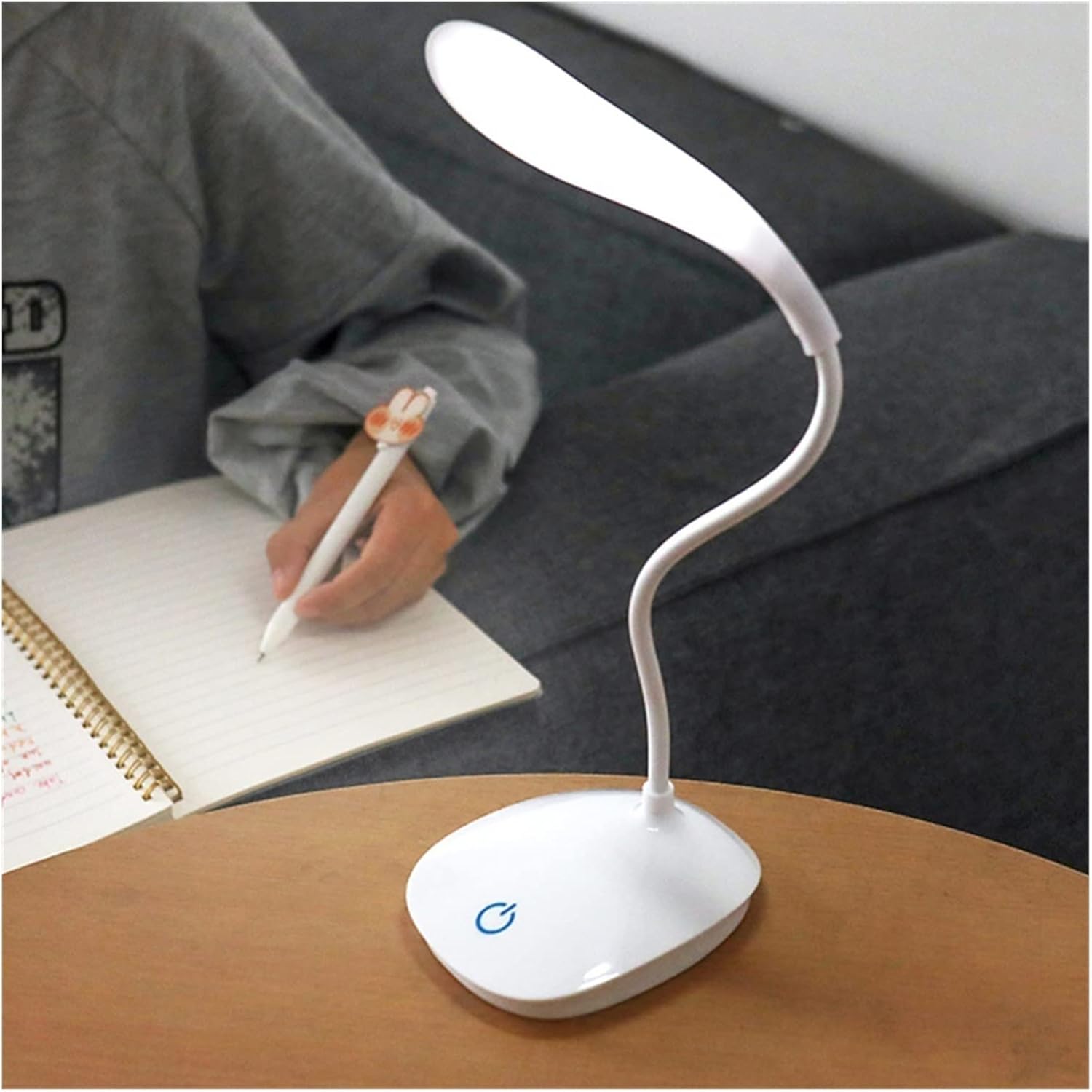 LED Desk Lamp LED Table Lamp Eye Protection Desk Lamp USB Charging Student Dormitory Bedroom Bedside Children Learning Desk Touch Dimming Lamp Table Lamp Reading Lamp (Color : Pink)