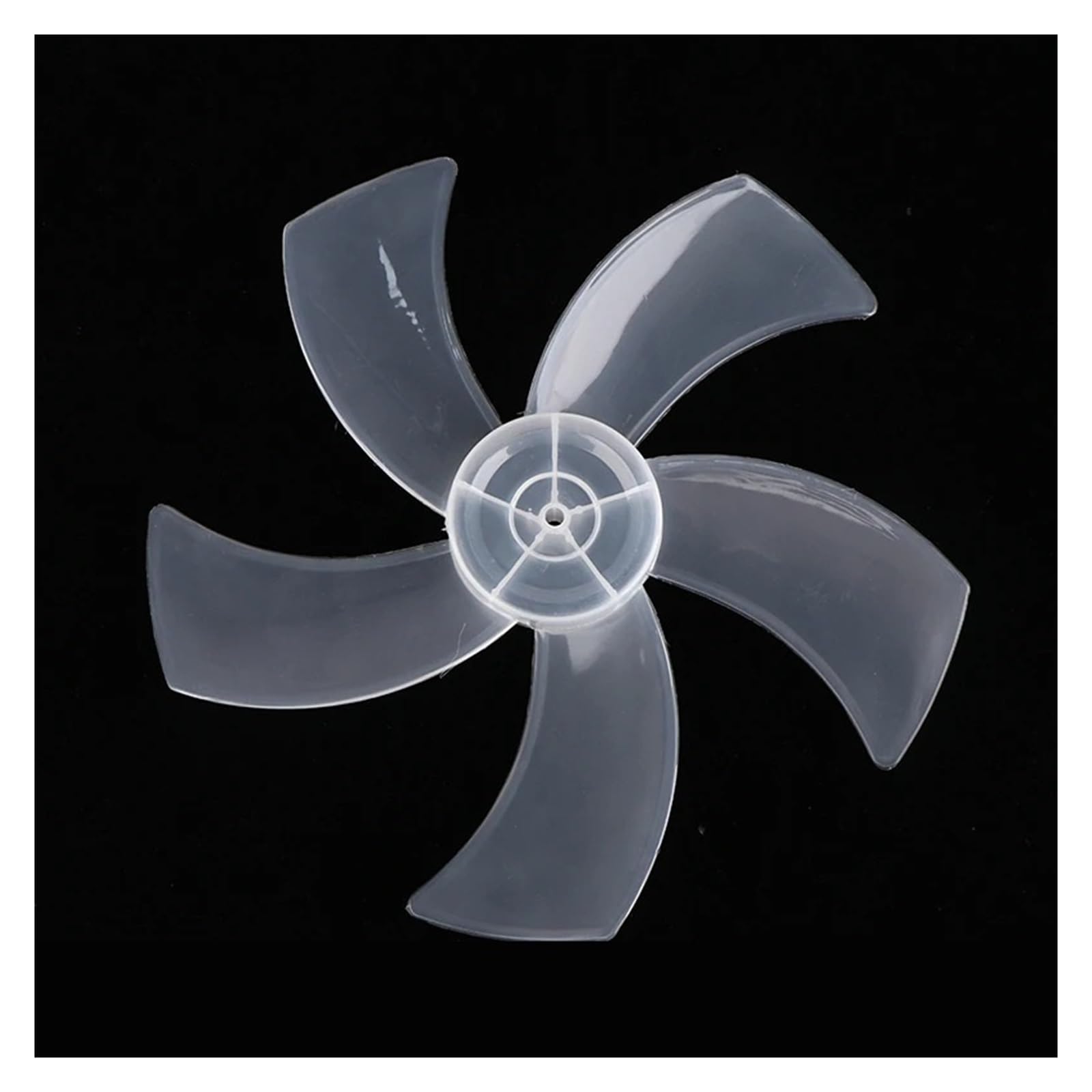FOELANNE Plastic Fan Blade, ABS Replacement Fan Blades 5-Leaf 12-16 inch For Pedestal Fan With Nut Cover Multicolor(16 Inch White)