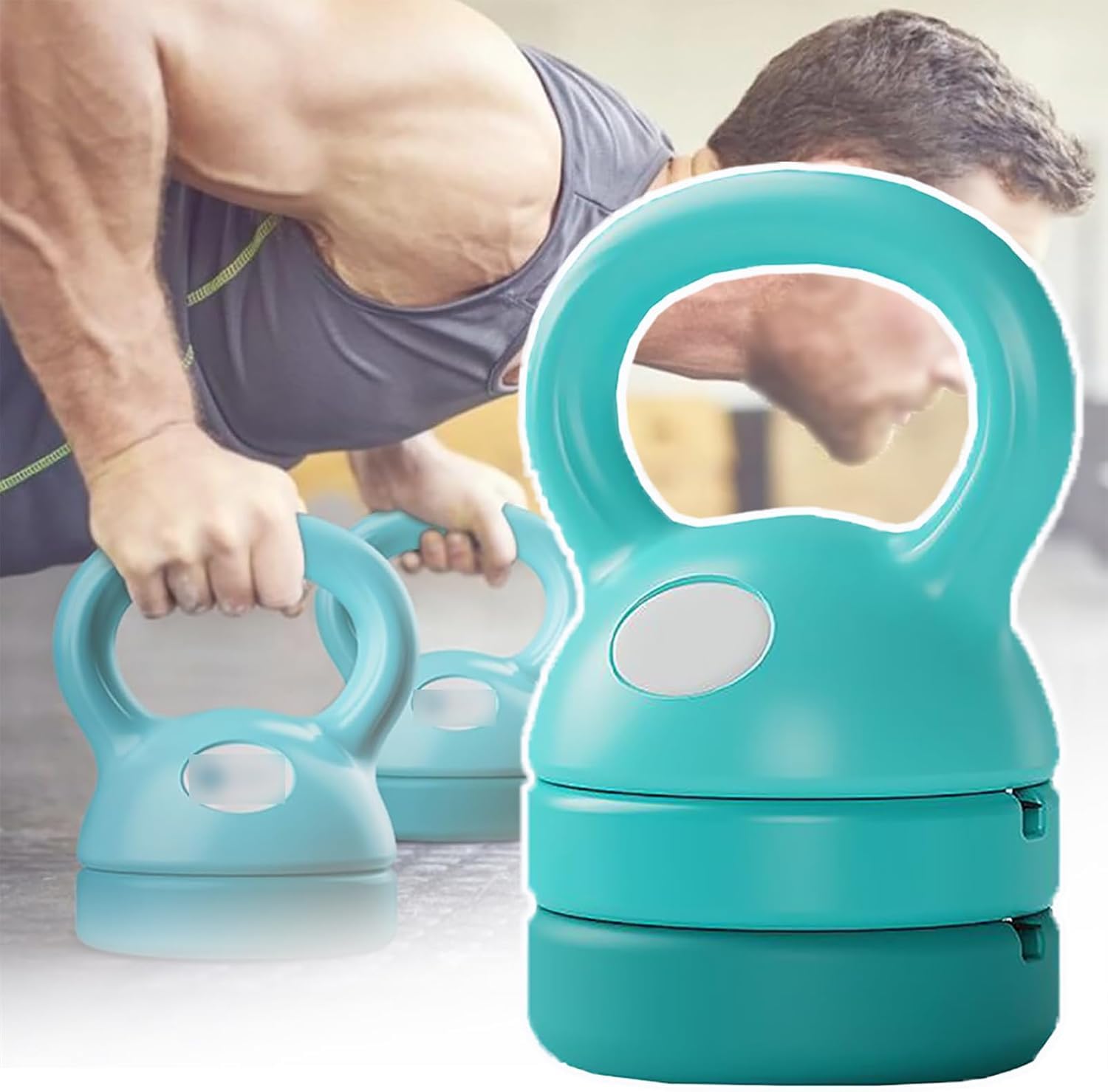 Verstellbares Kettlebell-set, Rundum Dicht/auslaufsicher, Einfach Zu Demontieren Und Zu Montieren, 4 Verschiedene Einstellungen 5/8/9/12Lb, für Das Training von Frauen/männern