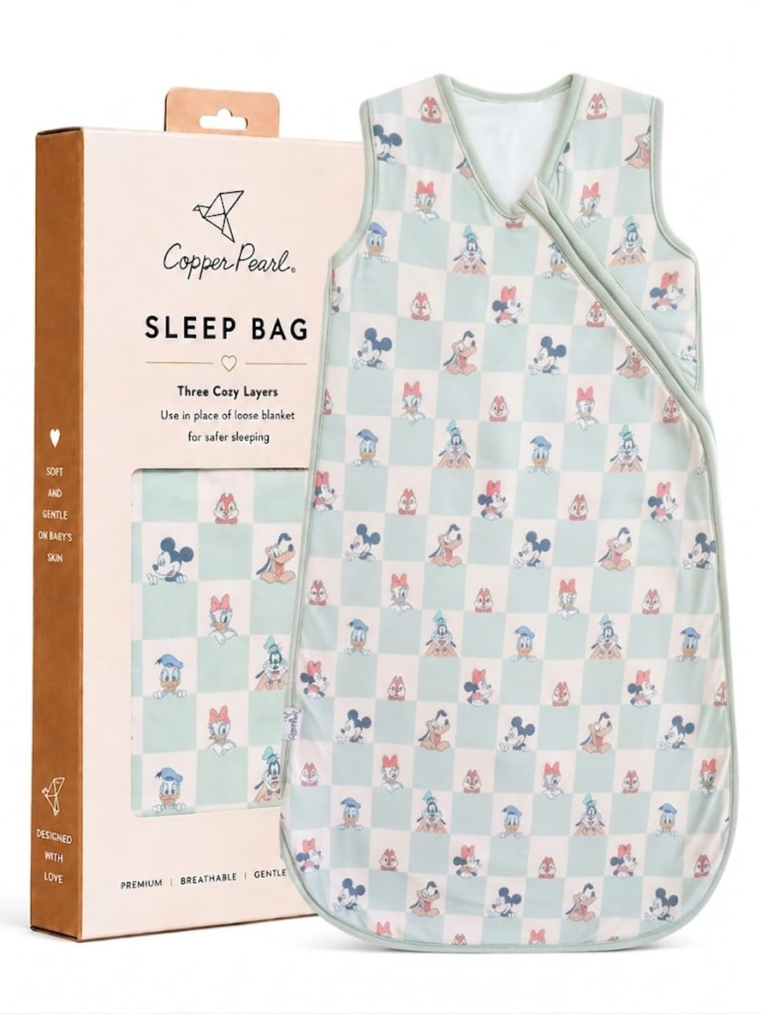 Premium 3-Layer Knit Sleep Bag 1.7 TOG "Mickey Mouse & Friends" by Copper Pearl