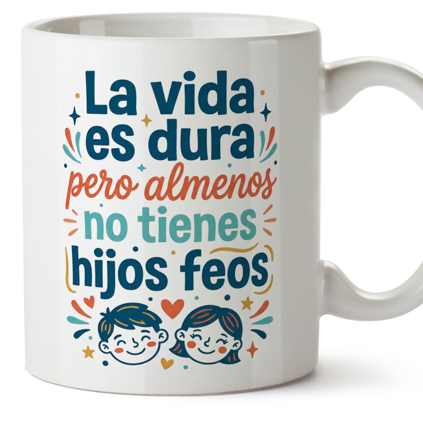MUGFFINS Taza mamá con frase Para el mundo eres una madre pero para la familia eres el mundo en Español | regalo madre | 330 Ml 11 oz | Idea original para regalar | progenitores v1 — view 48