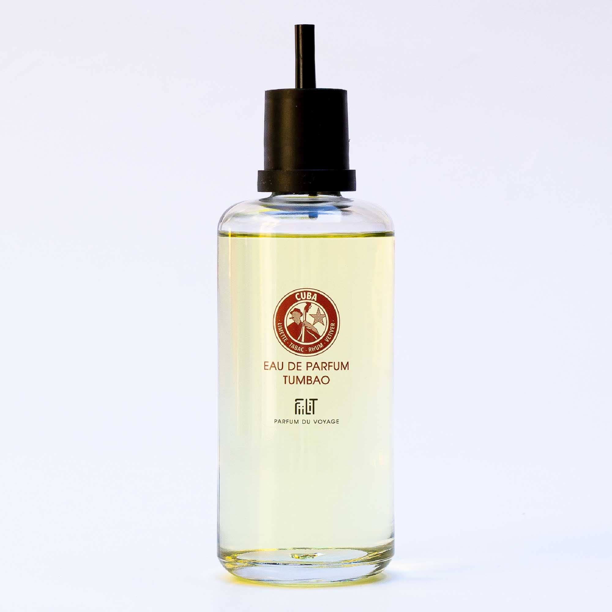Woda perfumowana TUMBAO CUBA 200 mL Wkład - FiiLiT perfumy podróżne - Mieszane - Limonka Tytoniowa Rum Piripiri Vetiver - Drzewny korzenny