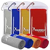 SYOURSELF Cooling Towel, Cooling Towels for Neck,4 Pack 40" x 12"Ice Towel for Instant Cooling Relie