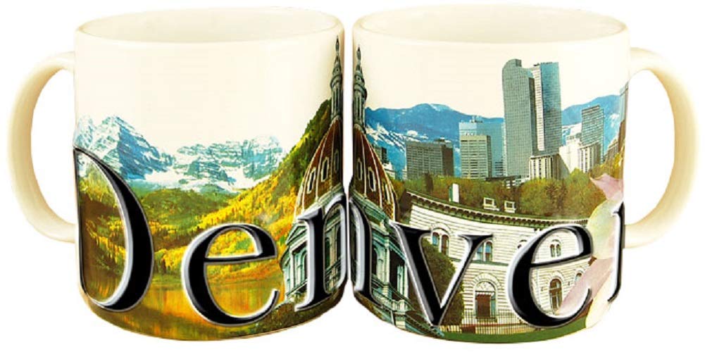 Americaware Denver 18oz. Color Relief Coffee Mug