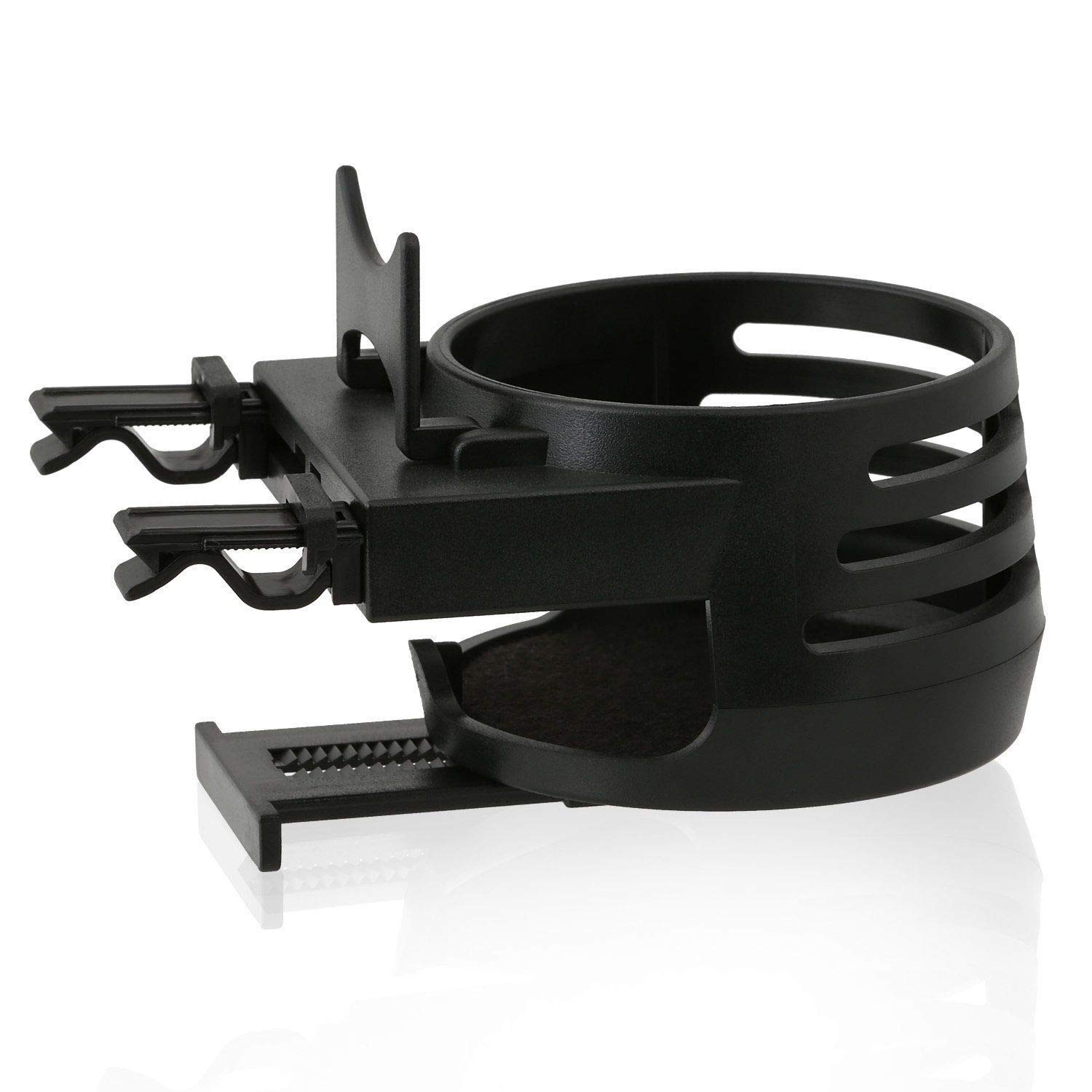 Wicked Chili 2X Car Beverage Holder Made in Germany - Porte-canettes | Porte-Tasses pour la Ventilation (canettes 0,25/0,33/0,5 L, Tasses à café, Tasses Thermo, diamètre : 53-70 mm) Noir