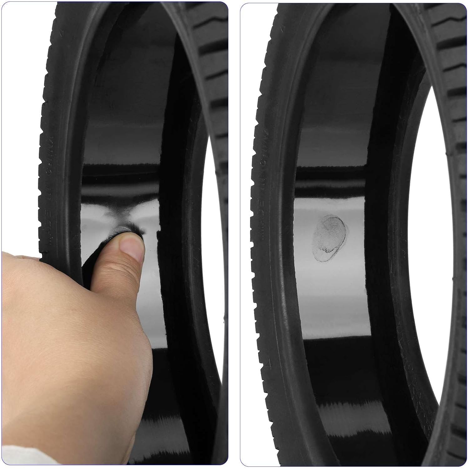 10.5x2.75 Tubeless Tire 10 Inch for Segway Ninebot P65 P100 P100S Electric Scooter, Self Repairing, Thicken Tires, Non-Slip, Spare Wheels for Kickscooter Accessories, Type 1, 2 Pack