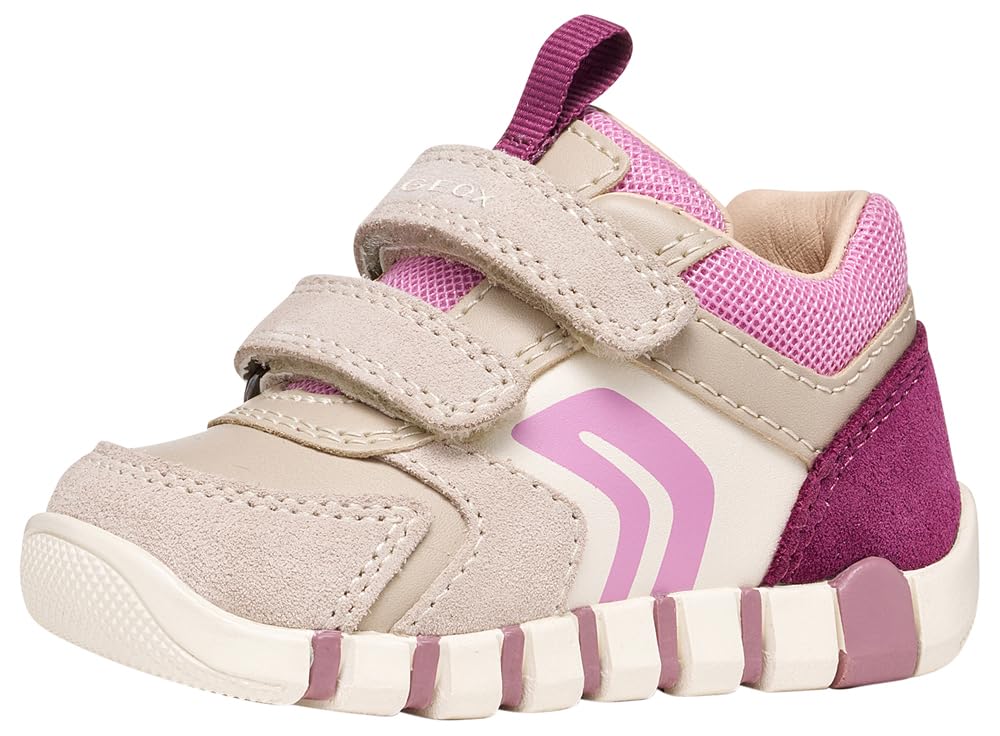 Geox Baby Girl B IUPIDOO Girl C First Steps Beige/DK Pink 18_EU