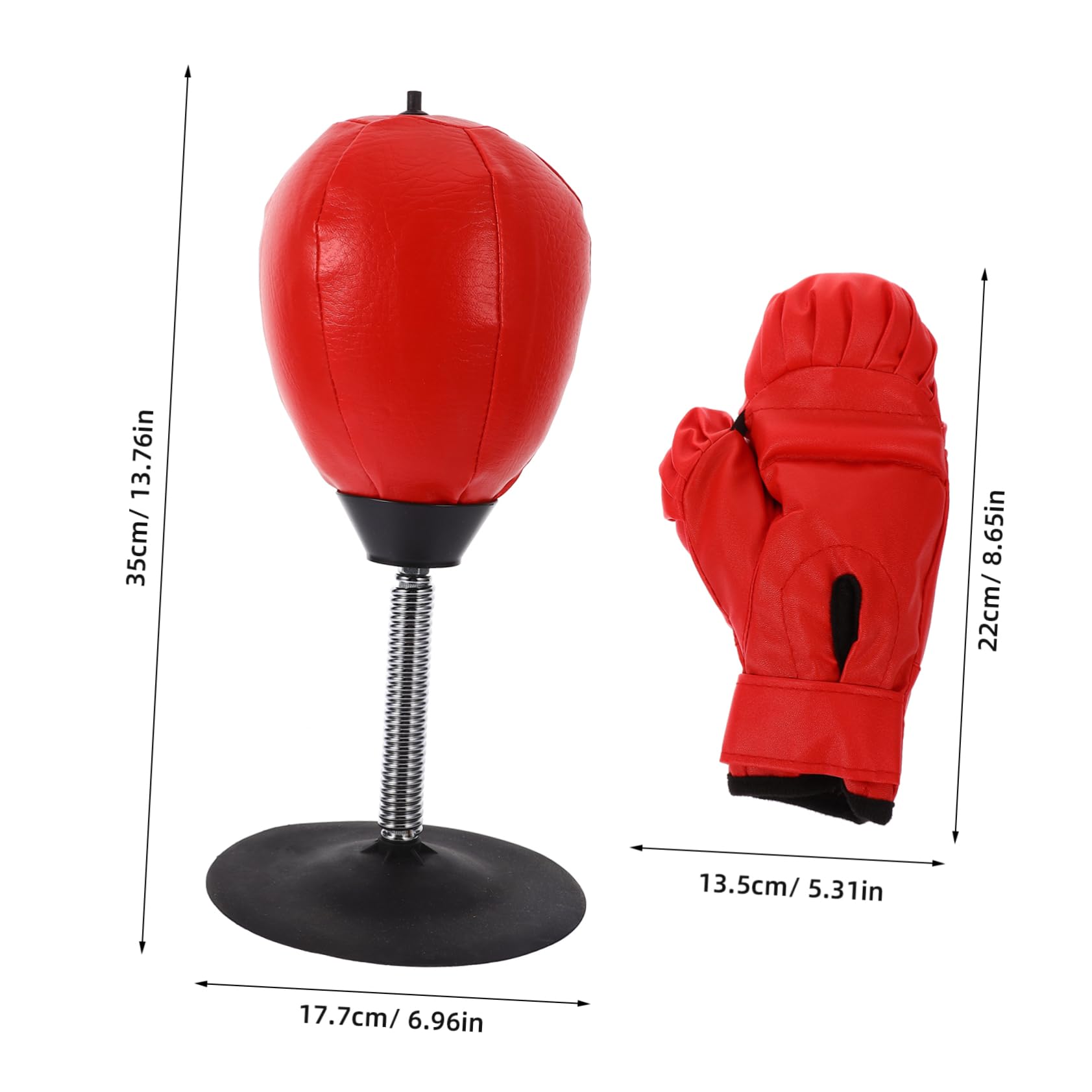 Totority Portable Boxing Equipment Reflex Ball with Gloves Enhance Hand-Eye Coordination