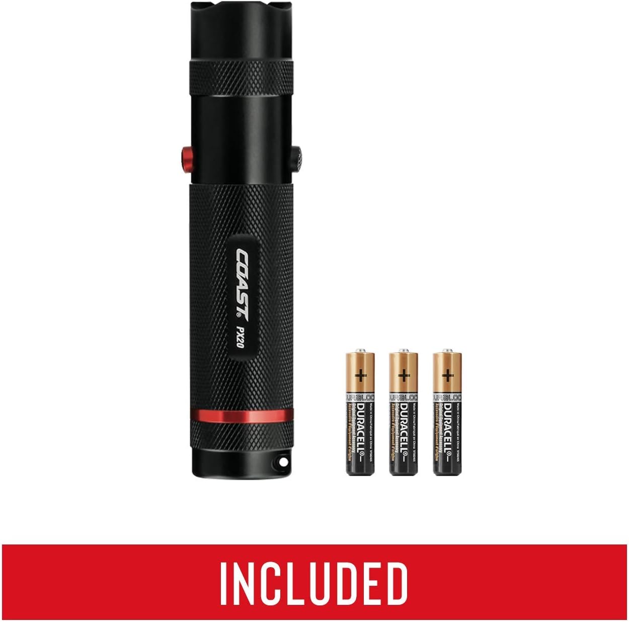 Coast - 19271 COAST PX20 Dual Color 315 Lumen LED Flashlight Black - Basic Handheld Flashlights - 