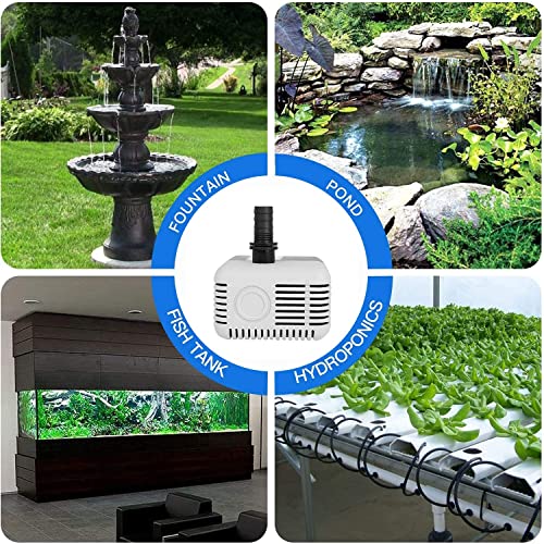 Image of ikis 18 Watt Water Lifting Submersible Pump for Desert Air Coolers, Aquarium, Fountains - 180V-230V, 1.85 M (Outer Color & Design May Vary) Black