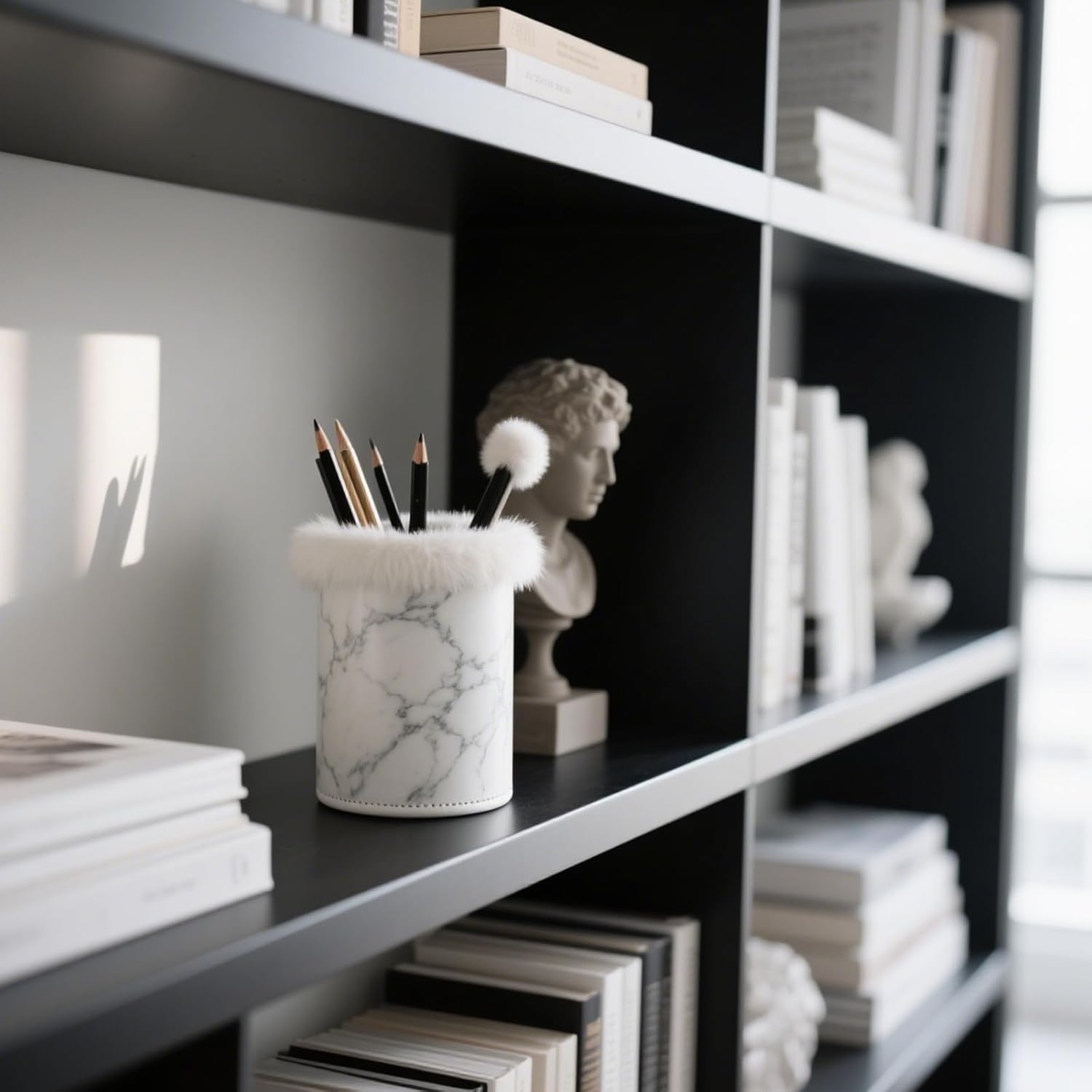 SOMTO Soft Plush Lined Eyeglasses Holder Protective Anti-Scratch Eyeglass Stand Case Glasses Storage Organizer for Nightstand, Bedside Table, Desk - Image 9