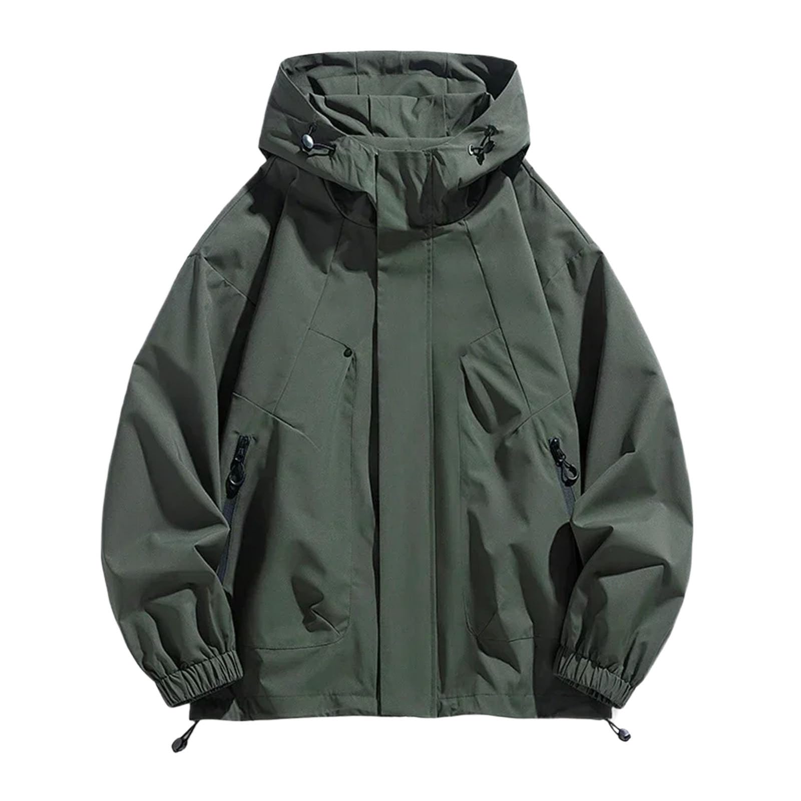 Veste softshell légère camping homme trench imperméable à capuche - 8