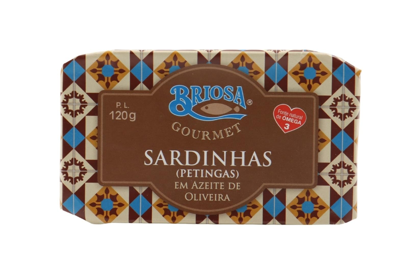 Briosa Gourmet Petingas in Olivenöl 6 x 120g – Portugiesische Kleine Sardinen in Olivenöl – Premium Fischkonserven