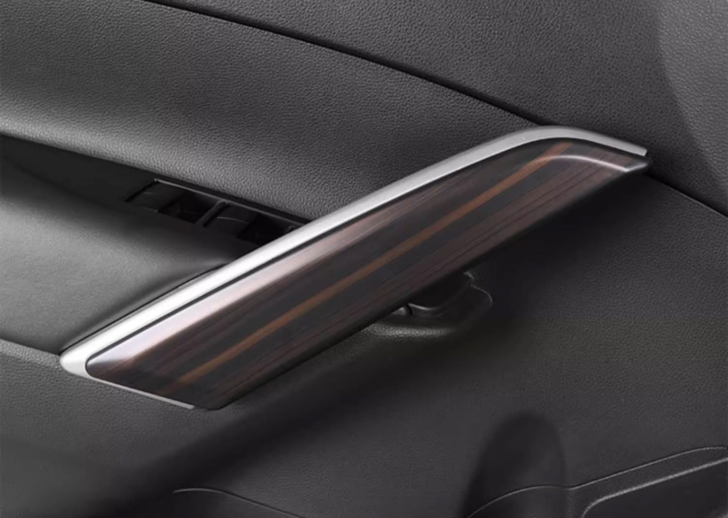 Car Accessories Compatible with Toyota Corolla Cross 2022 2023 2024 2025 2026 Inner Door Armrest Handle Bowl Frame Cover Trims ABS 2PCS(Peach Wood Style)