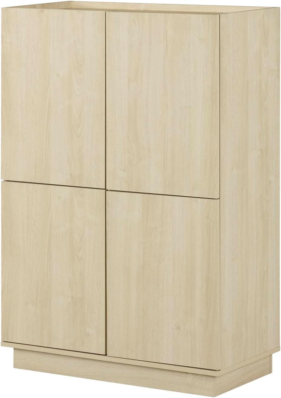 HomeStock Sideboard Cabinet - 2 Door Storage Buffet with Adjustable Shelves - Black Oak Finish