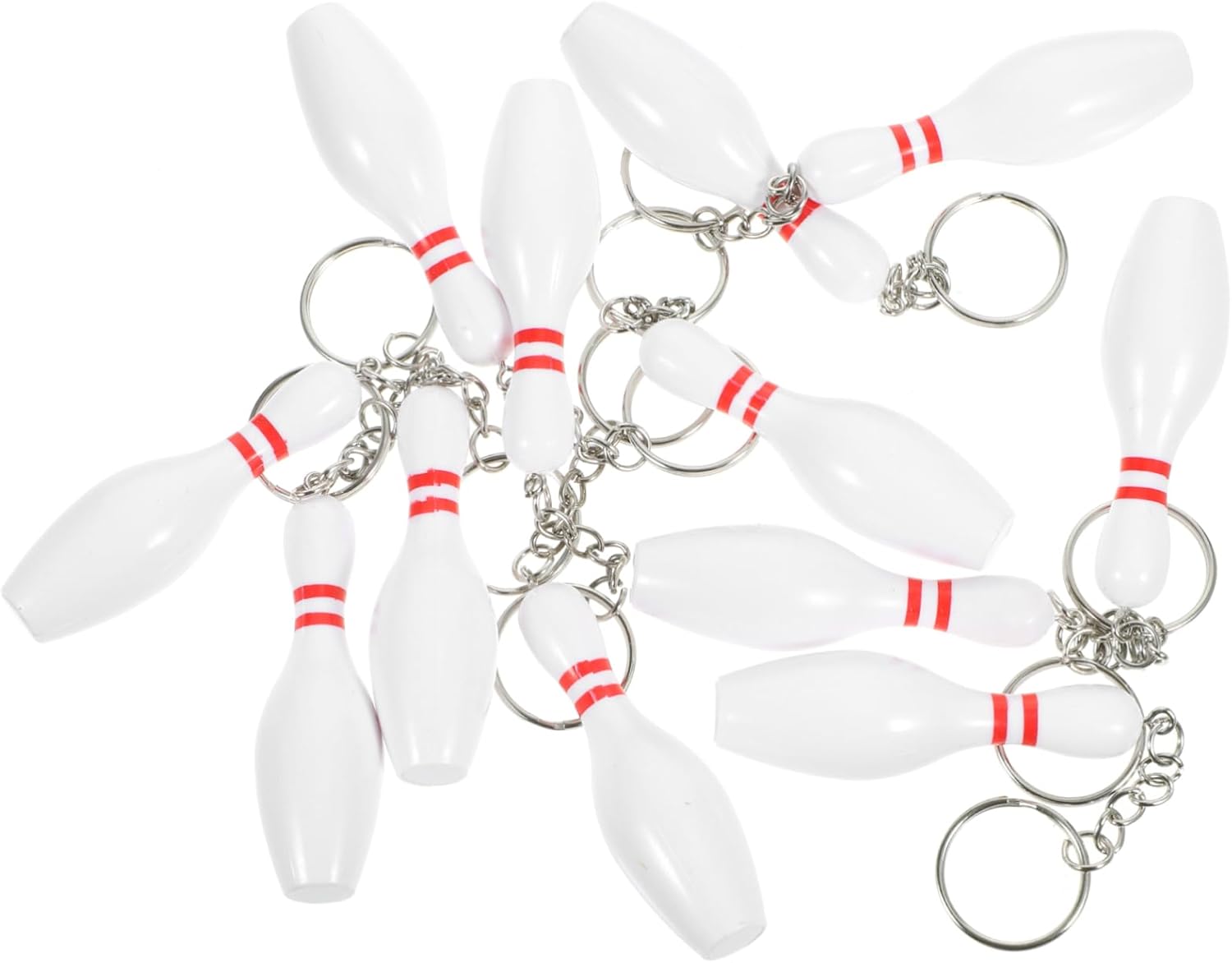 BESTonZON Bowling Keychains Cute Cartoon Bowling Pin Pendants for Bags Phones and Unique Stylish Back Accessories