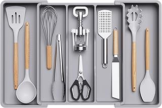 Lifewit Utensil Drawer Organiser, Extendable Cutlery Tray for Kitchen, A...