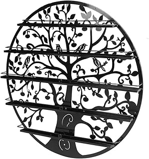 Nail Polish Rack, Nail Polish Display, Wall Mounted for Display Nail Polish Storage Rack Nail Art Shop Supplies Storage(Bl...