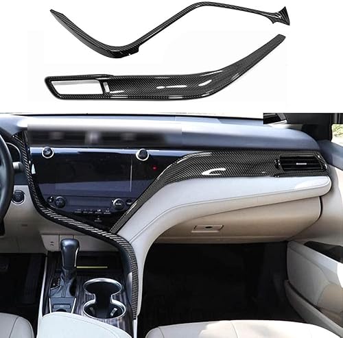 Miniatura 7 de Xhfarce Panel de control de manija de cambios, 1 unidad, decoración interior de automóvil, accesorios para Toyota Camry 2018, 2019, 2020, 2021,