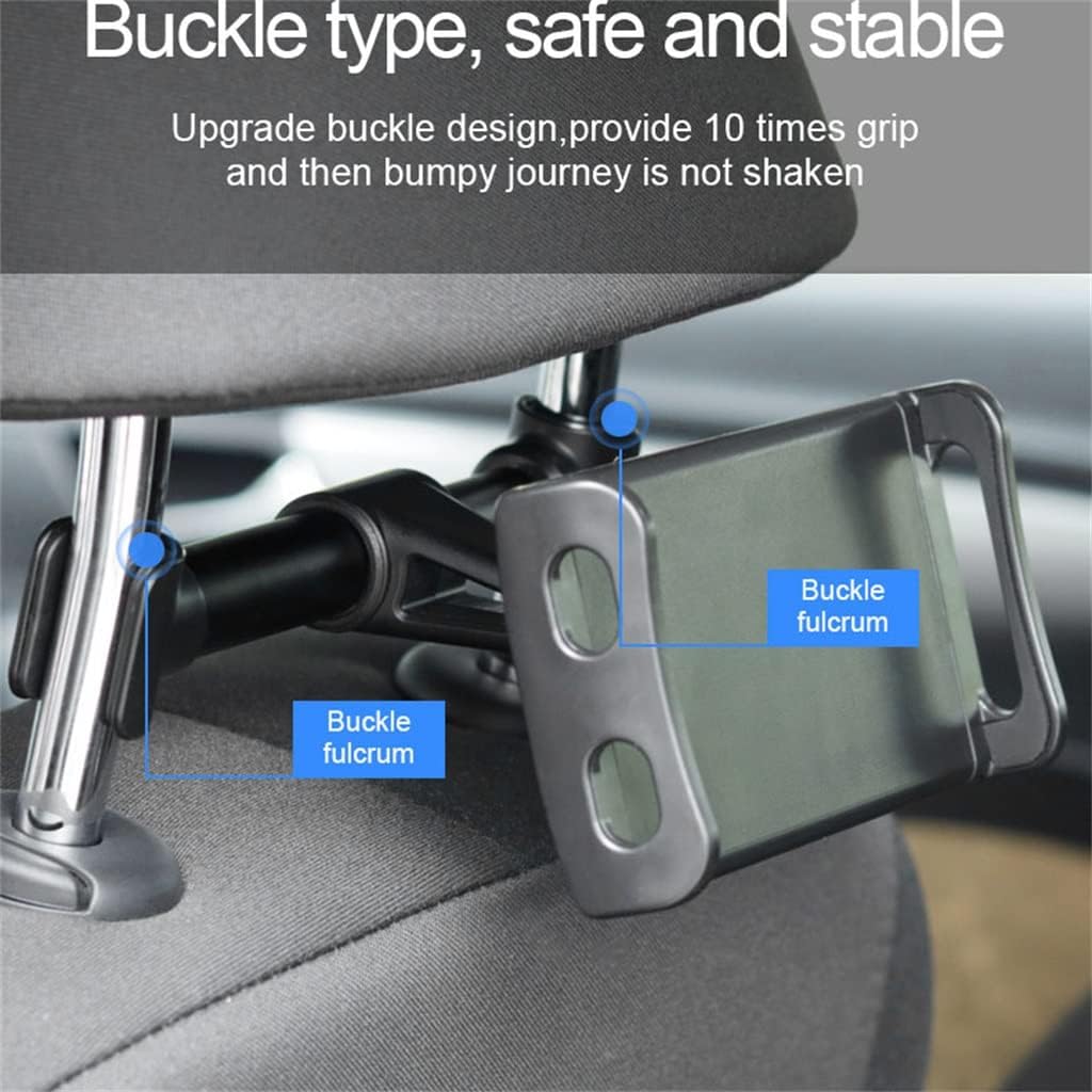 Car Back Seat Phone Holder 360 Degree Rotate Stand Auto Headrest Bracket Support for Tablet PC Car Accessories(D)