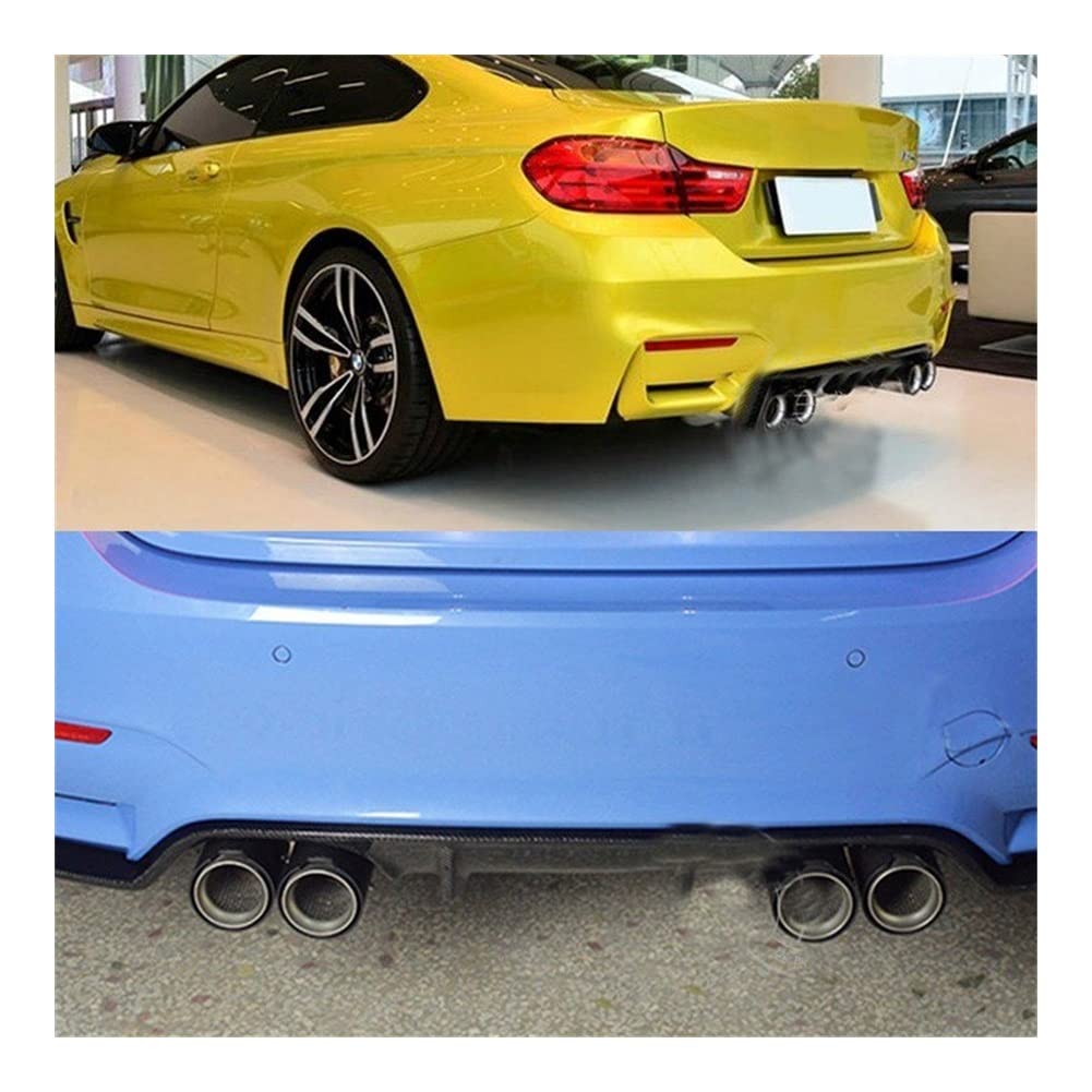 Amazon.co.jp: 車用マフラーカッター 1個90mmカーボンファイバーカー 