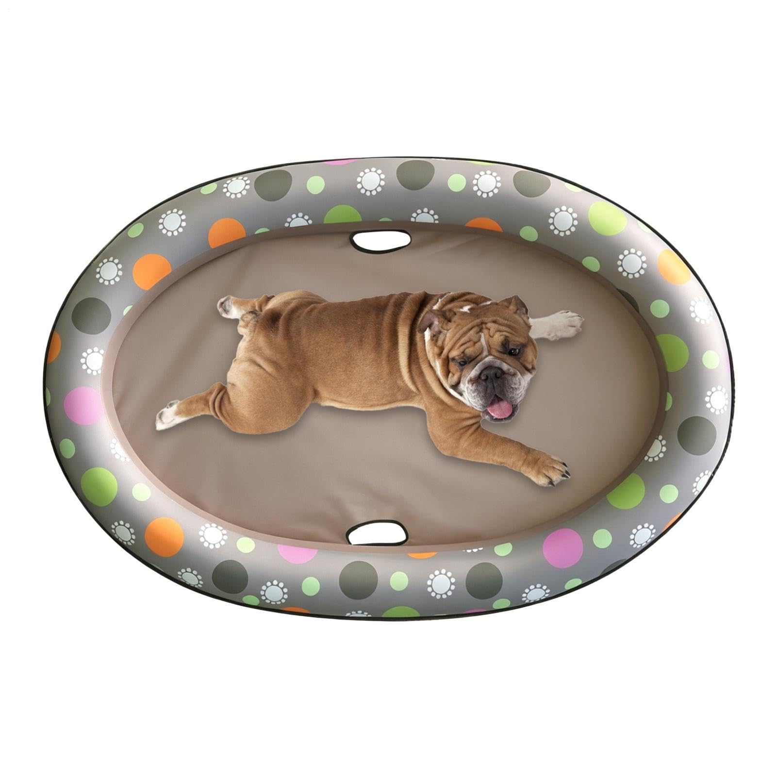 Galleggianti Da Piscina Per Cani Materassino gonfiabile giocattolo in PVC | Galleggiante per cani impermeabile e anti-ribaltamento Per Cuccioli Taglia Piccola Media Vasche Feste