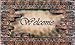 Achim Home Furnishings Outdoor Rubber Mat, Welcome Bricks