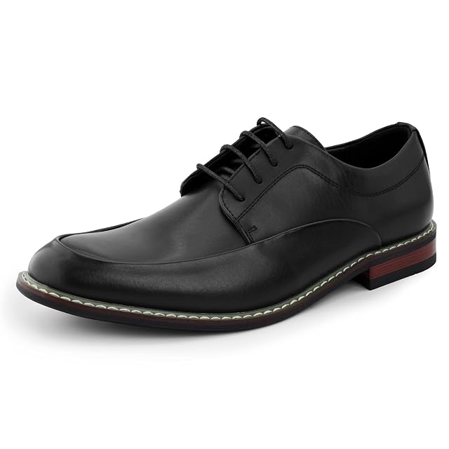Mens Dress Shoes Classic Cap Toe Oxfords Lace Up Formal Casual Derby Shoes for Men Wedding Business