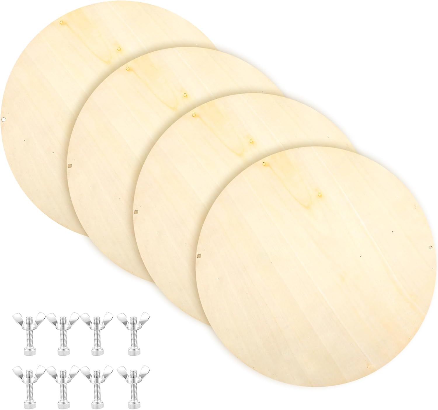 KEJJNYER 4 Pack Pottery Wheel Bat 12 Inch, 1/3" Thick Round Pottery Bats Clay