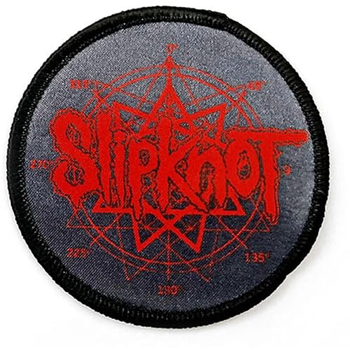Men's Slipknot Logo & Nonagram Embroidered Patch Black