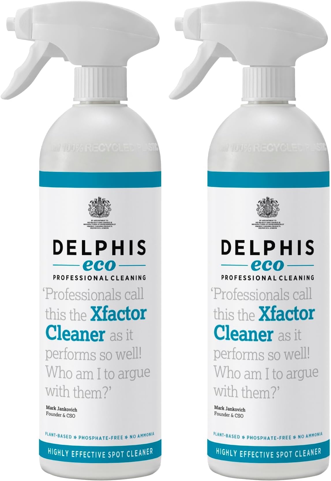 Delphis Eco Xfactor Spot and Stain Remover Spray | Eco Friendly | Remove Tough Stains | Permanent Marker Remover (Pack of 2)