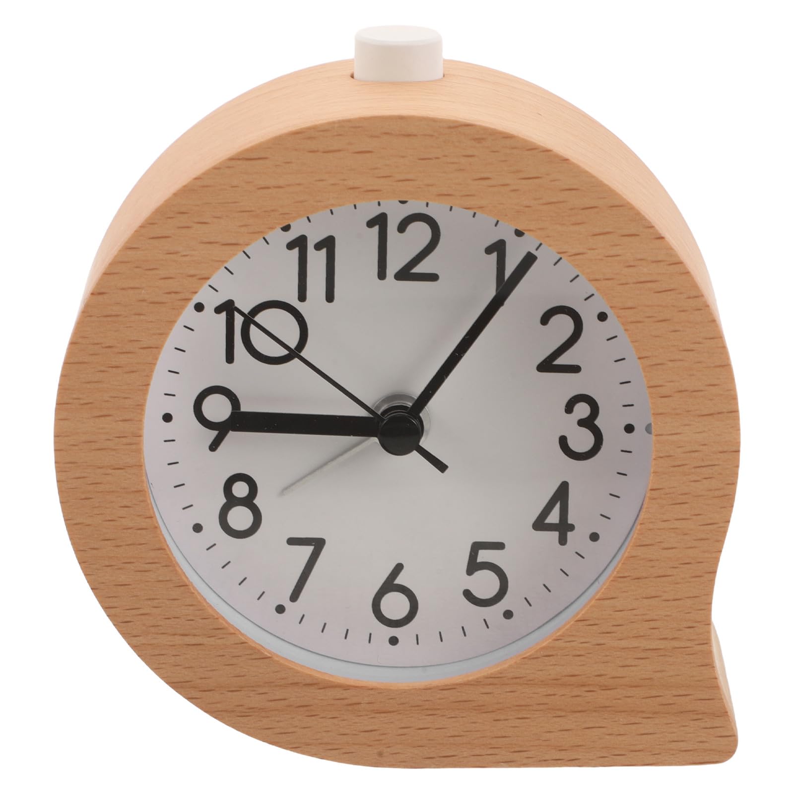 Reloj de mesa de madera sin tictac para solucionar el insomnio en el dormitorio