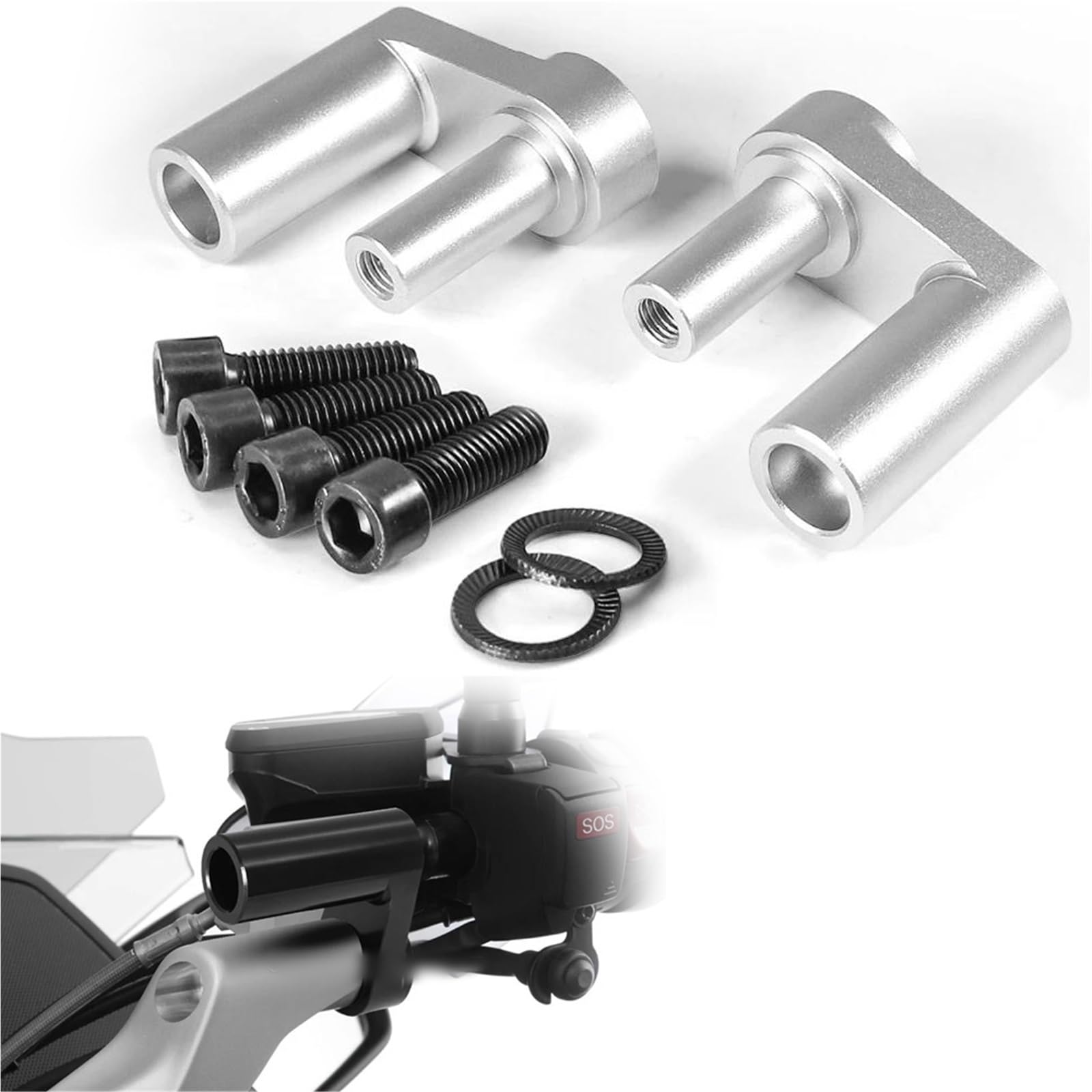 Accessoires de guidon R1200RT LC pour un confort optimal en grand tourisme