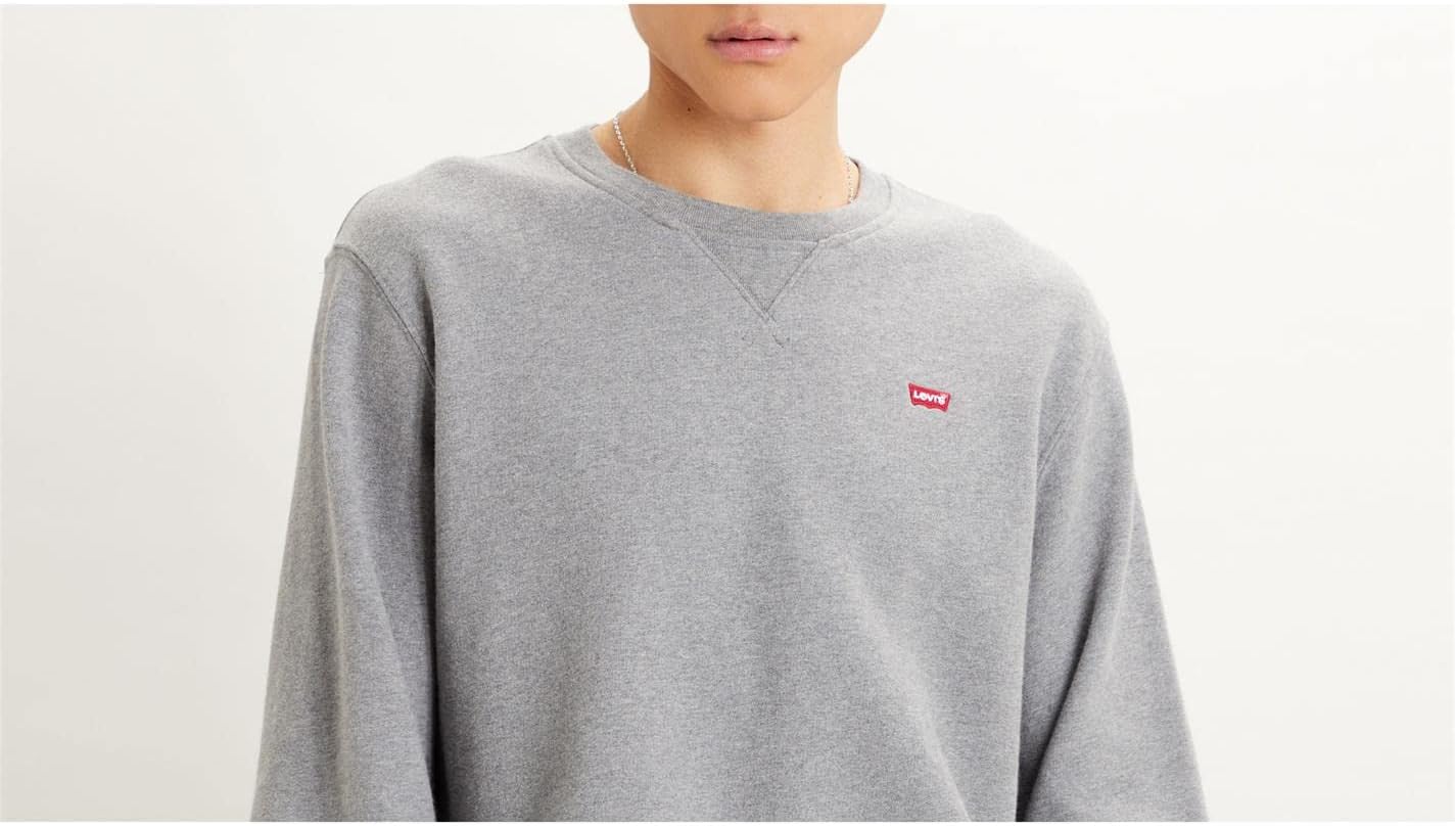 Levi's Men's Original Crew Sweatshirt, Grey, S